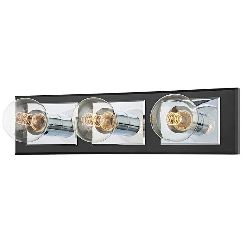 Runyan 17 3/4"W Soft Black Patina 3-Light Bath Light