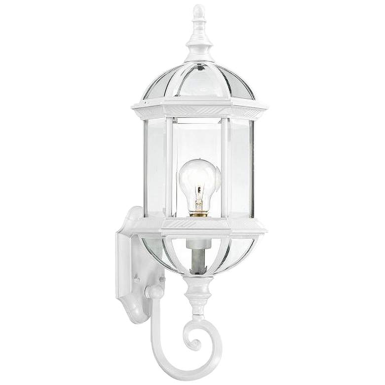 Satco Boxwood 22" High White Outdoor Wall Light