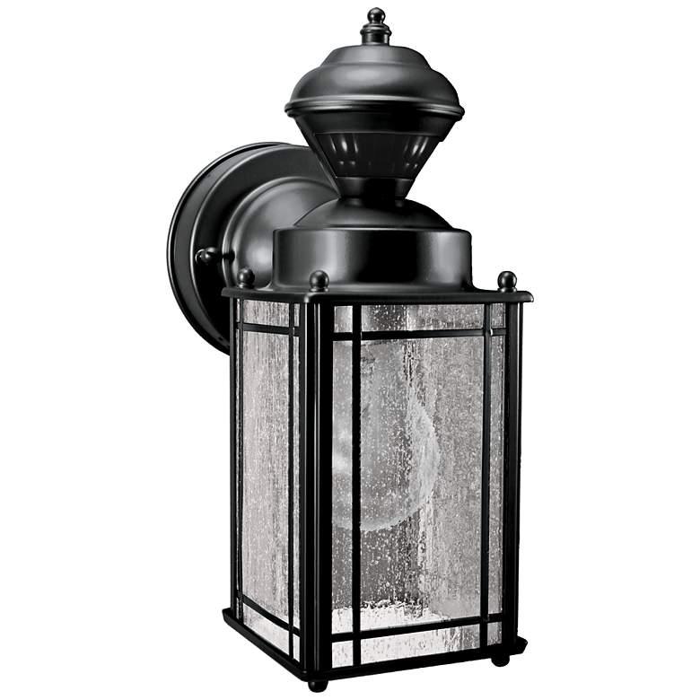 Shaker Cove Black Finish Outdoor Motion Sensor Light