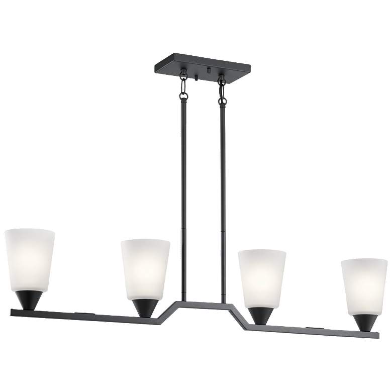 Skagos Linear Chandelier BLK