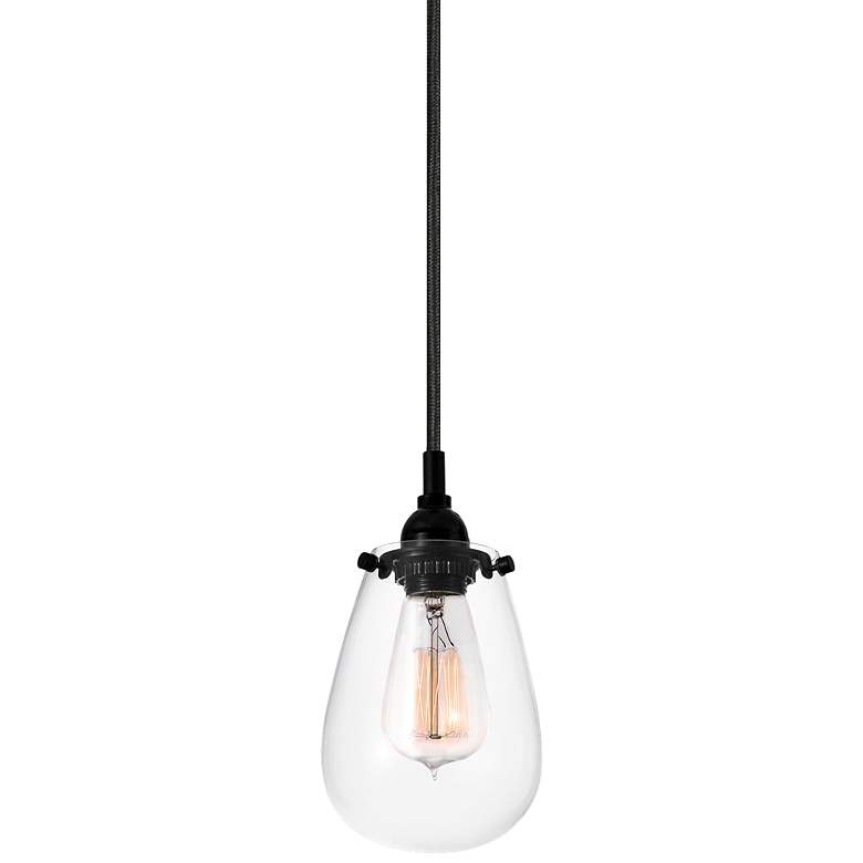 Sonneman Chelsea 4 1/2" Wide Satin Black Mini Pendant