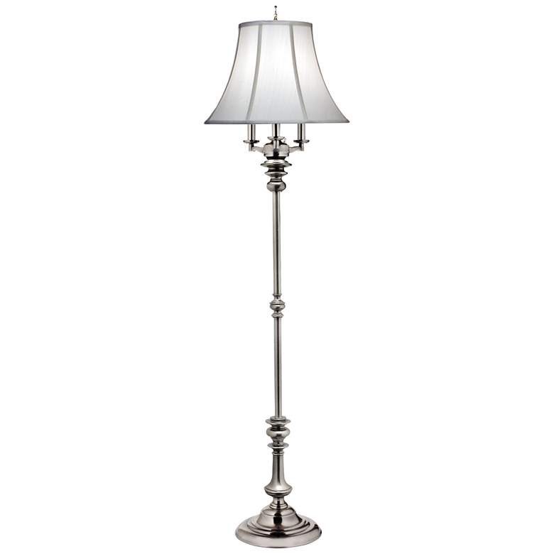 Stiffel Antique Nickel 4-Light Metal Floor Lamp