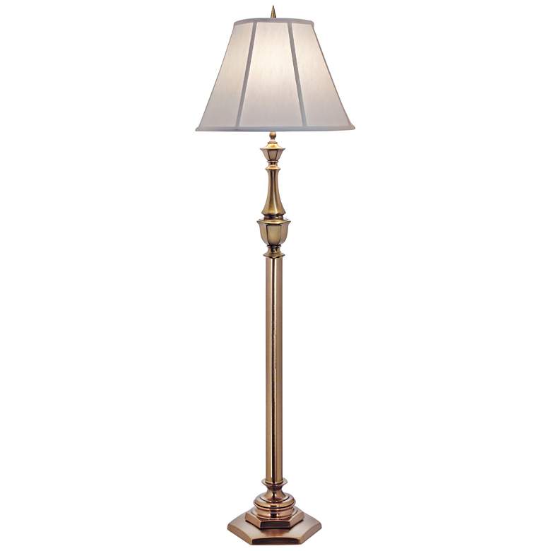 Stiffel Redondo Antique Brass Floor Lamp
