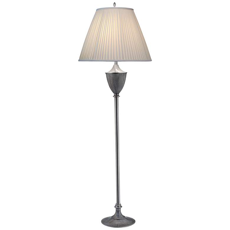 Stiffel Urn Style Pewter Traditional Floor Lamp