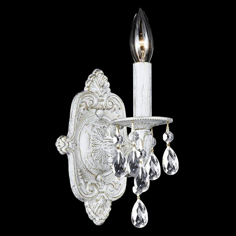 Sutton Collection 11" High Antique White and Gold Sconce