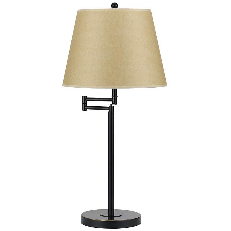 Dark Bronze Finish Metal Swing Arm Desk Lamp