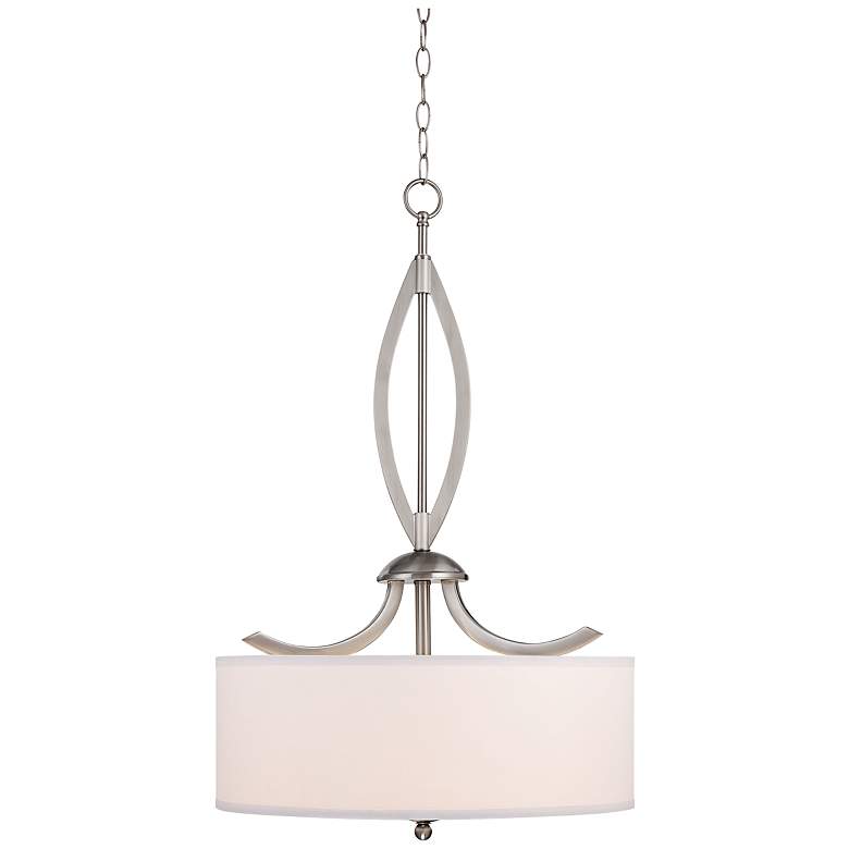 Possini Euro Azle 20" Wide Brushed Nickel Pendant Light