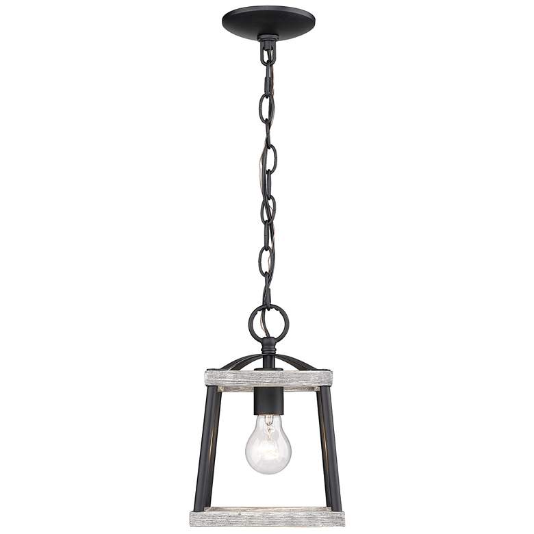 Teagan 7 1/2" Wide Natural Black Mini Pendant Light