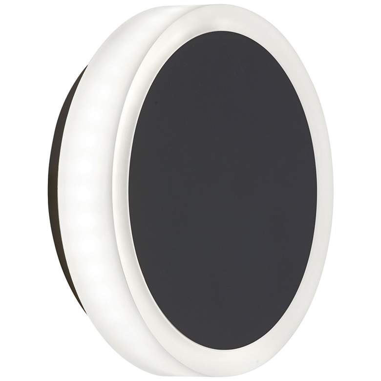 Topaz 6" High Matte Black LED Wall Sconce