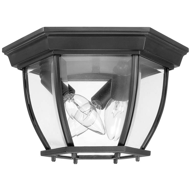 Twist 10 3/4" Wide Metal 3-Light Outdoor Ceiling Light