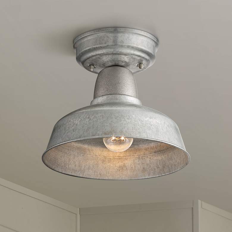 Urban Barn 10 1/4"W Outdoor Ceiling Light