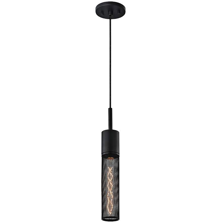 Urban Edge 2 3/4" Wide Textured Black Mini Pendant