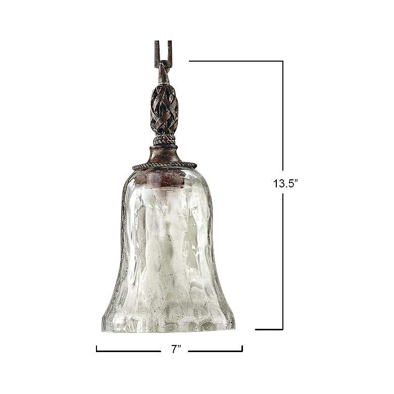 Uttermost Galeana 7" Wide Seeded Glass Mini Pendant Chandelier