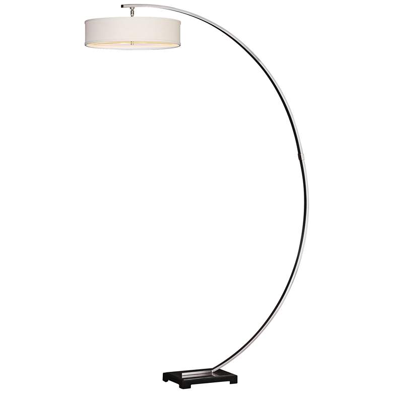 Uttermost Tagus 81 1/2" High Brushed Nickel Floor Lamp