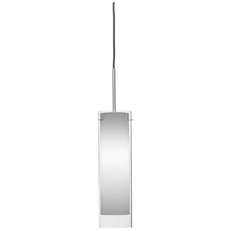 View Pendant - Satin Nickel - White