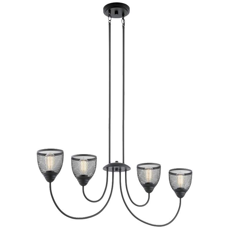 Voclain Linear Chandelier Black