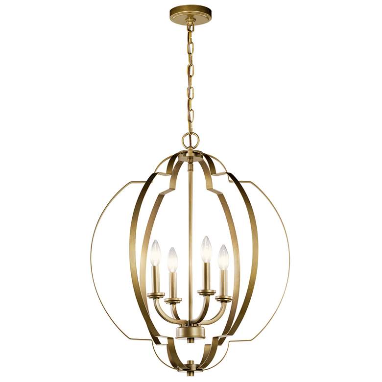 Voleta Natural Brass Large Foyer Pendant