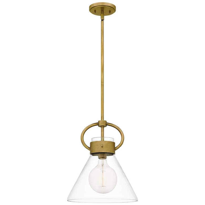 Webster 1-Lt Brass Mini Pendant