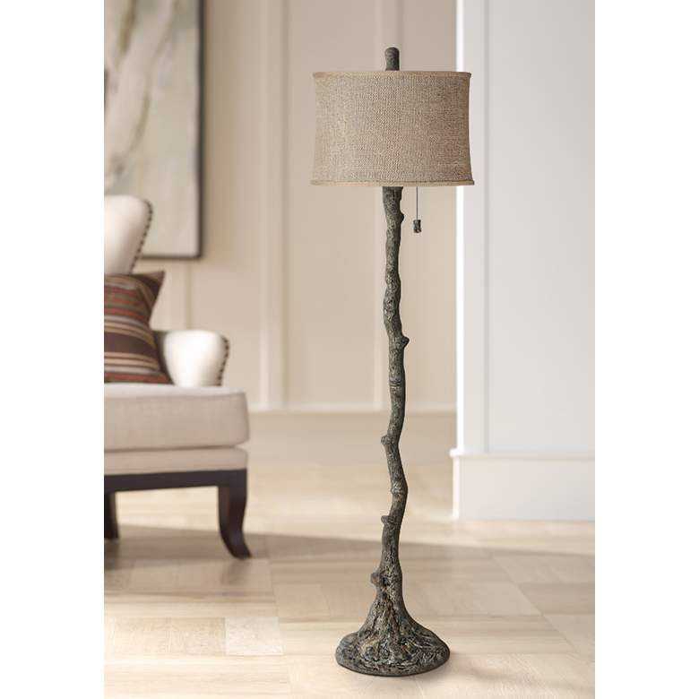 Wood branch store lamp