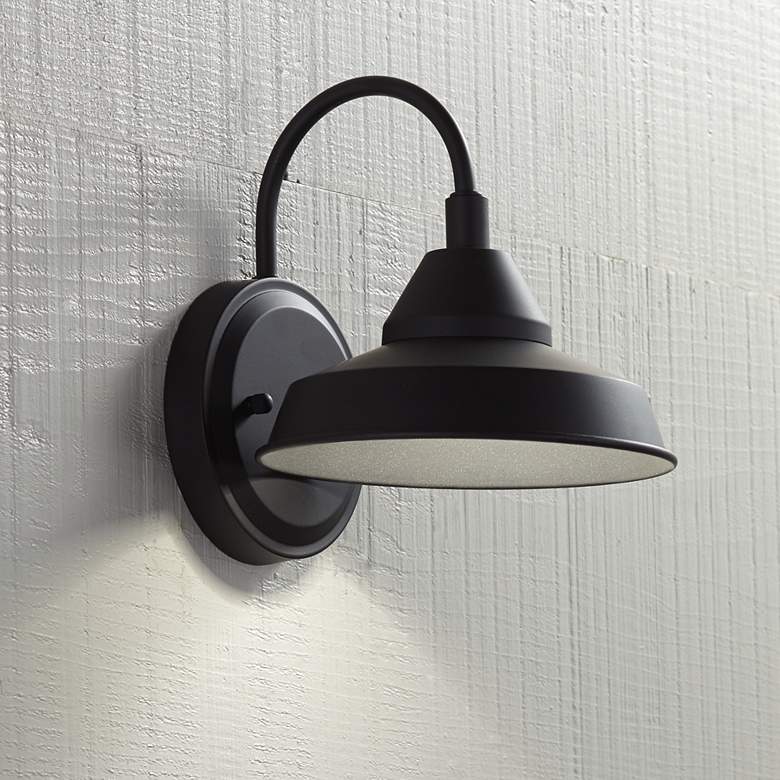 Westley 8 1/2" High Black LED Outdoor Wall Light