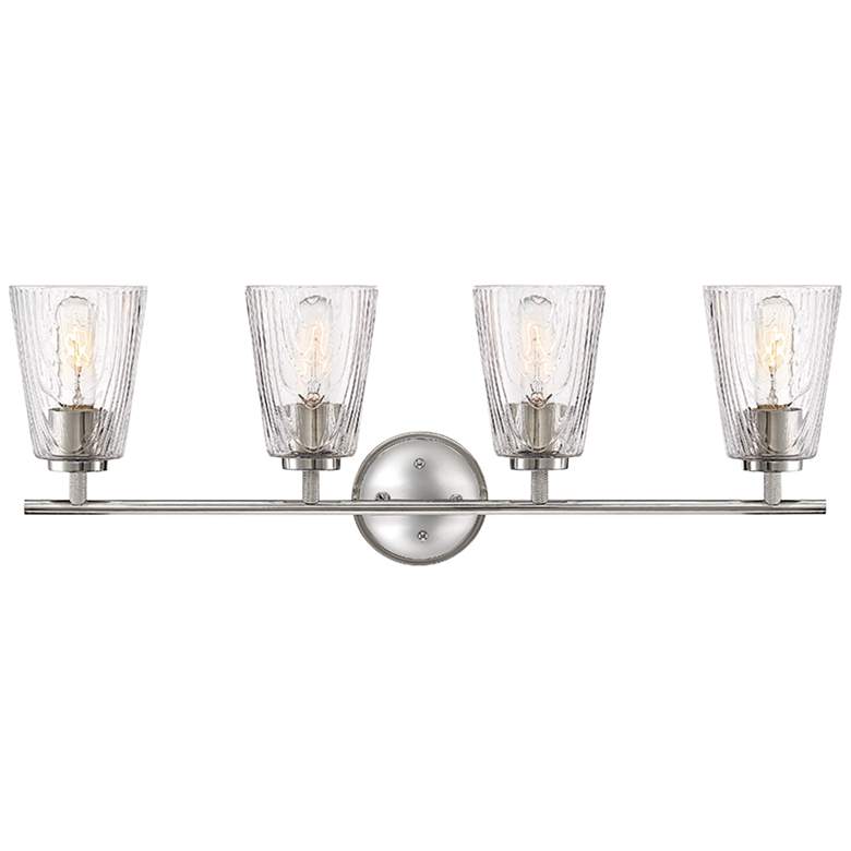 Westwood 29 3/4" Wide Polished Nickel 4-Light Bath Light