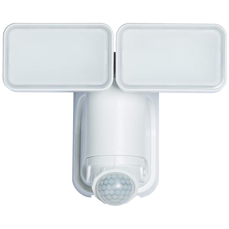 White 1000 Lumen Motion-Activated Solar LED Security Light