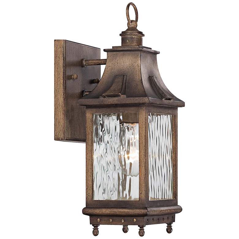 Wilshire Park 13 3/4" High Bronze Outdoor Wall Light