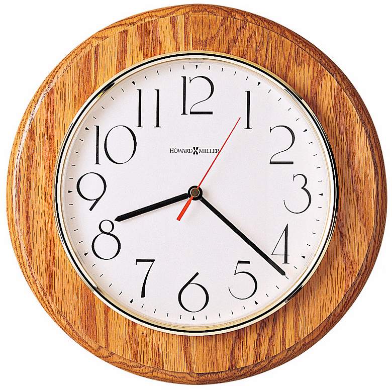 Howard Miller Grantwood 11 1/2" Wide Oak Wall Clock