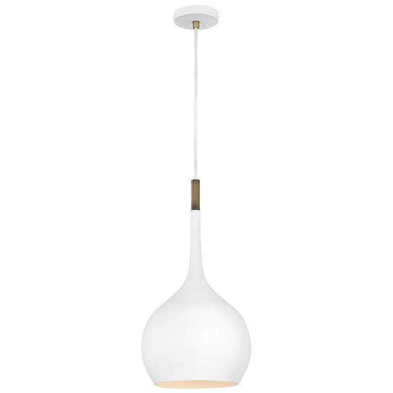 Ziggy 12" Wide White Mini Pendant by Hinkley Lighting
