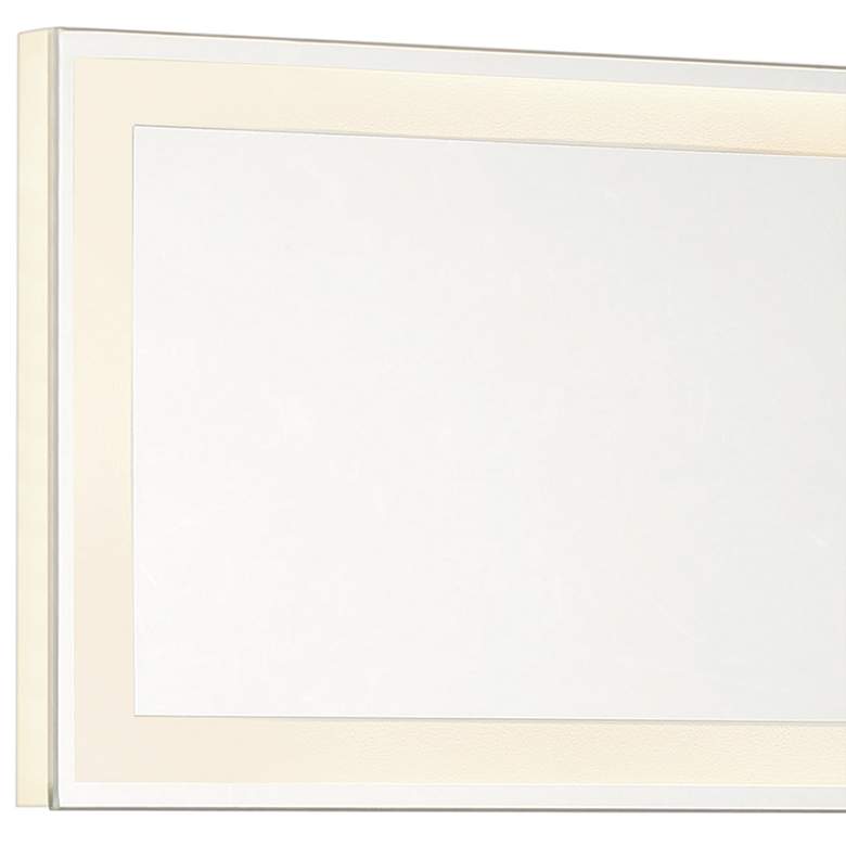 Degare White 18" x 6 3/4" LED Backlit Wall Mirror