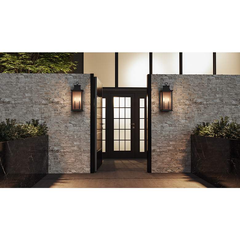 Quoizel Abernathy 19 1/2" High Old Bronze Outdoor Wall Light