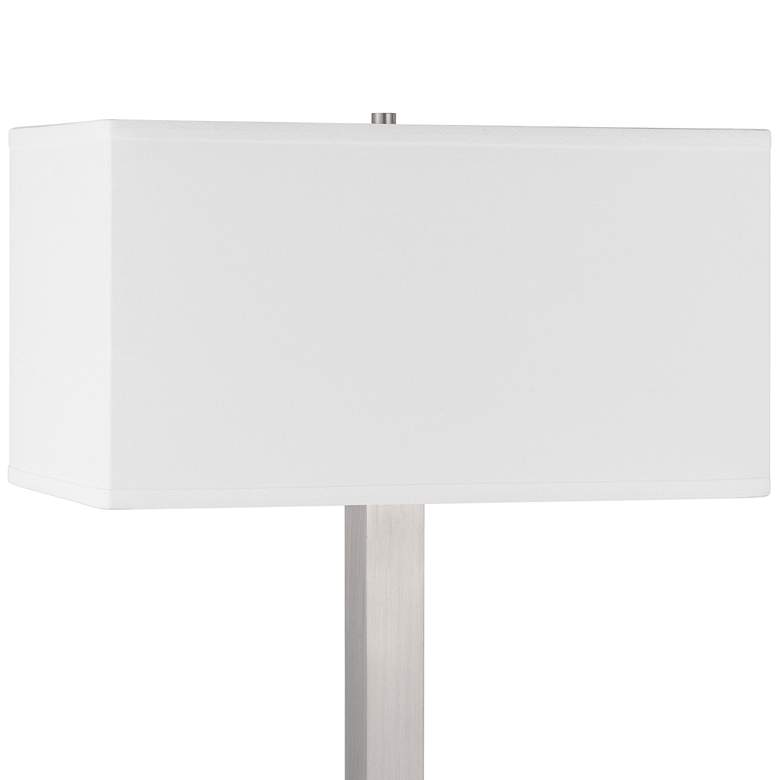 Colmar Brushed Steel Desk Lamp with Outlets and USB Ports