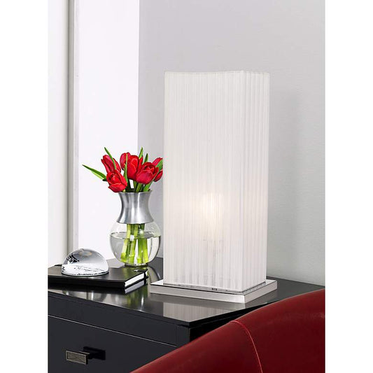 Cube Ribbon Shade 19 3/4" High Accent Table Lamp