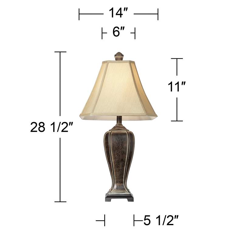 Desert Crackle Traditional Table Lamp by Regency Hill