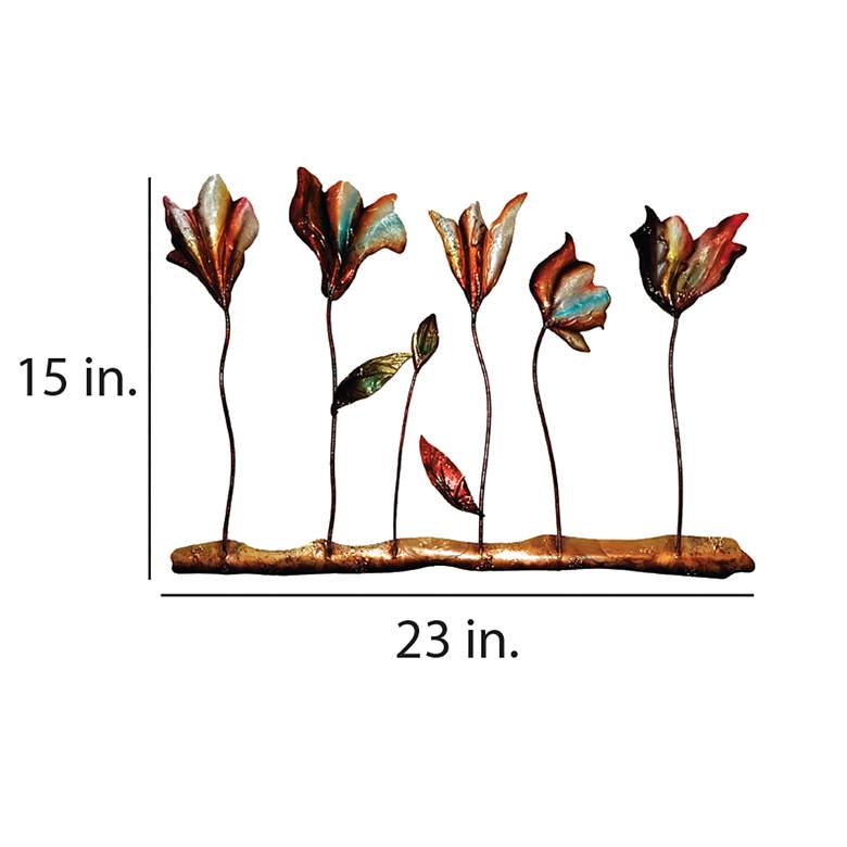 Eangee Five Flower 23"W Multi-Color Capiz Shell Wall Decor