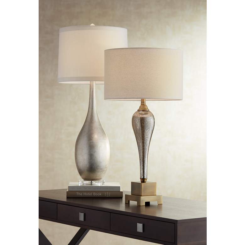 Possini Euro Design Gigi Mercury Glass Table Lamp