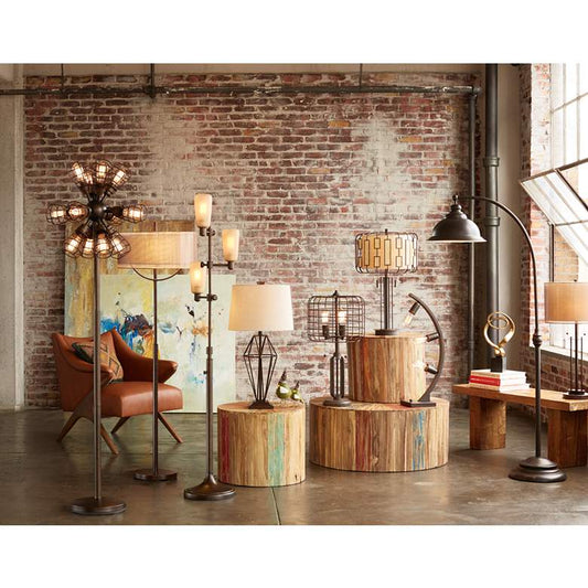 Howell Double Drum Shade Bronze Table Lamp