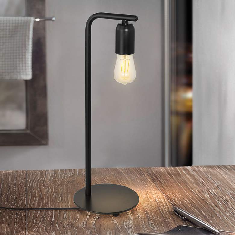 Eglo Adri 17" High Black Metal Accent Table Lamp