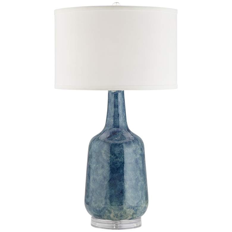 Euro Collin Blue Ceramic Table Lamp