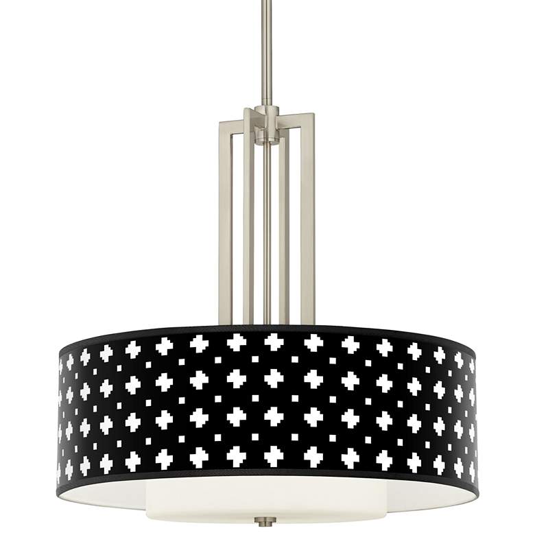 Carey 24" Brushed Nickel 4-Light Chandelier