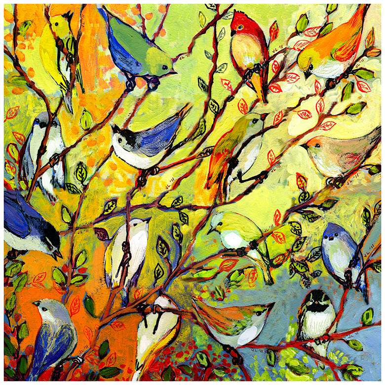 Birds Of A Feather 24" Square Indoor-Outdoor Wall Art