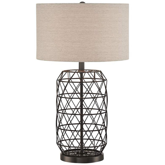 Lite Source Cassiopeia Black Metal Table Lamp