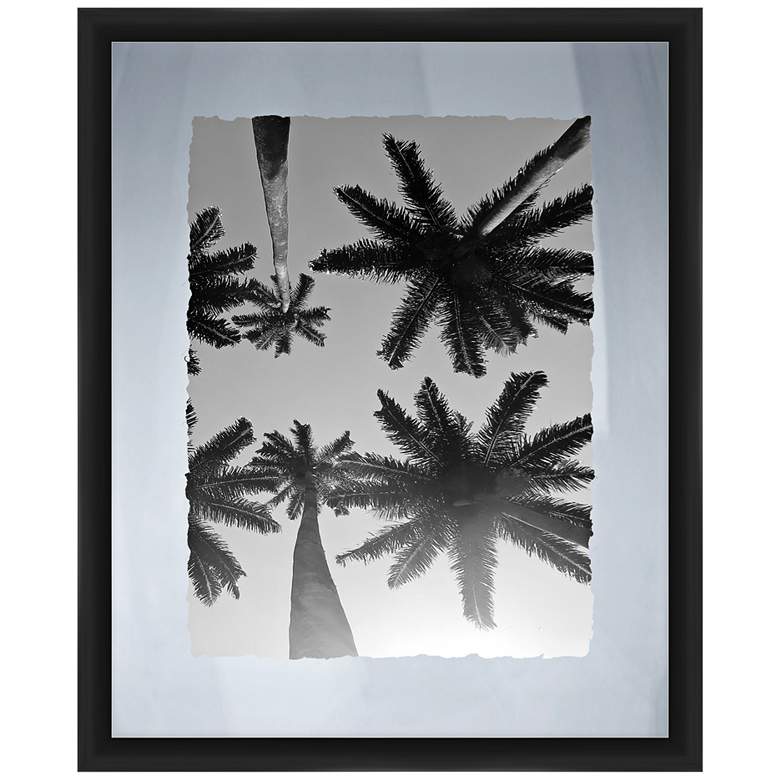 Palms 22" High Framed Giclee Wall Art