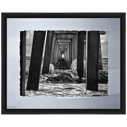 Under The Pier II 22" Wide Framed Giclee Wall Art