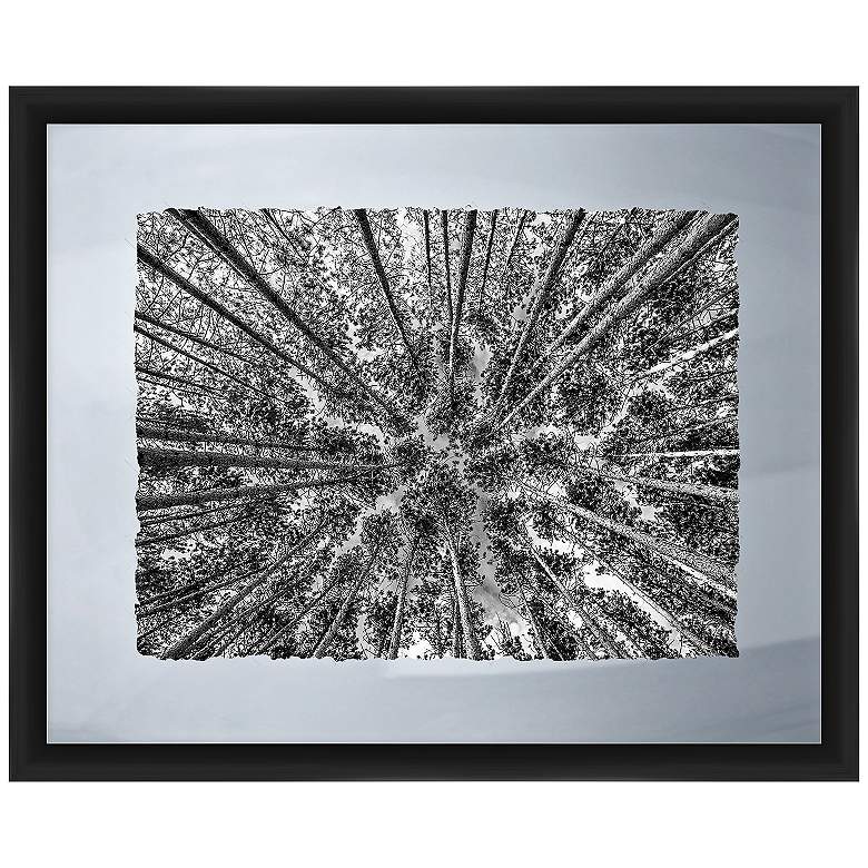Looking To The Trees 22" Wide Framed Giclee Wall Art