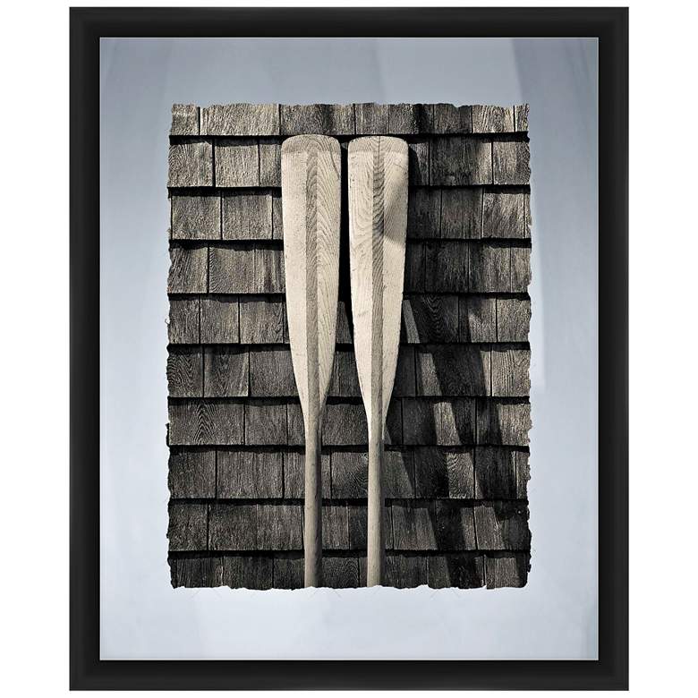 Paddle Ashore 22" High Framed Giclee Wall Art