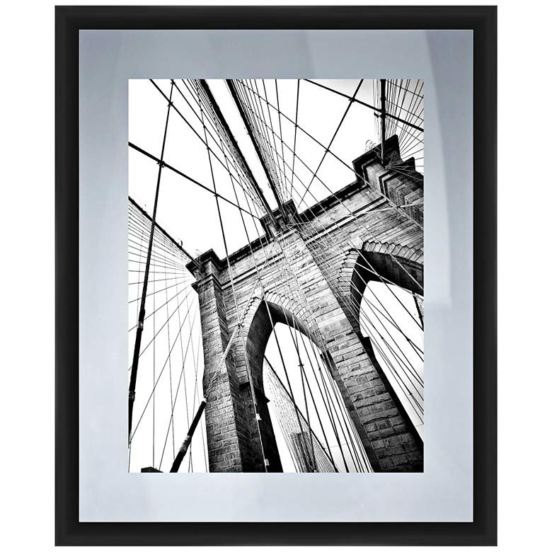 View From The Bridge 22" High Framed Giclee Wall Art