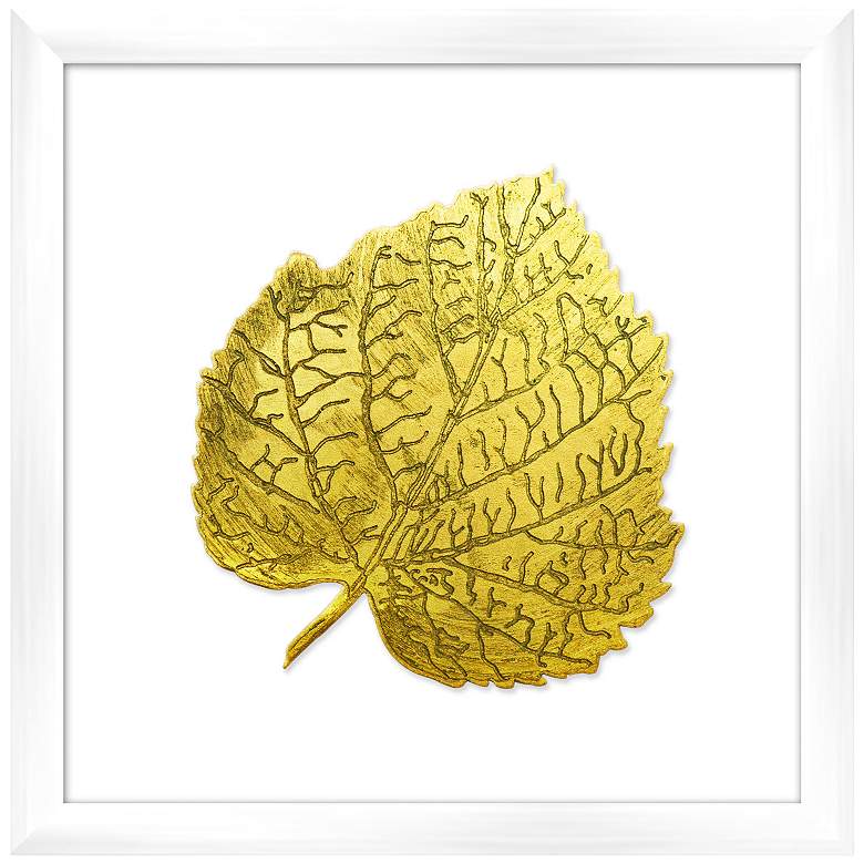 Leaf in 16" Square Framed Wall Art