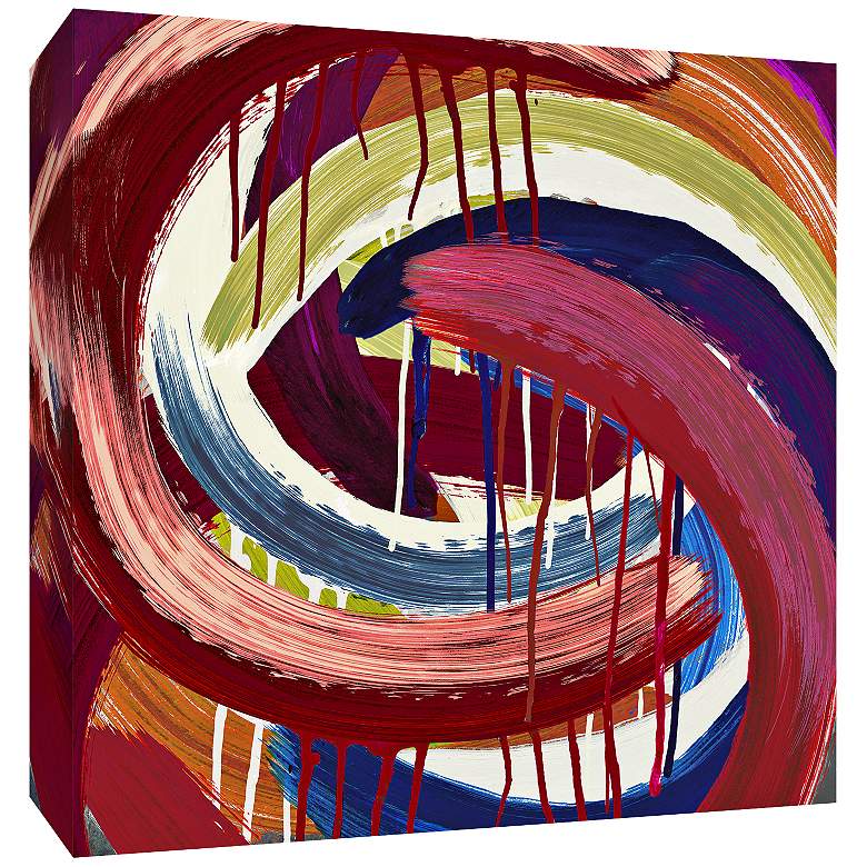 Abstract Swirls 30" Square Canvas Wall Art