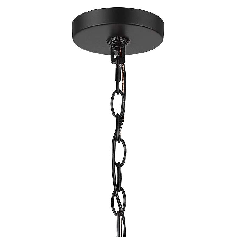 Hathaway 10 1/4" Wide Matte Black Basket Mini Pendant